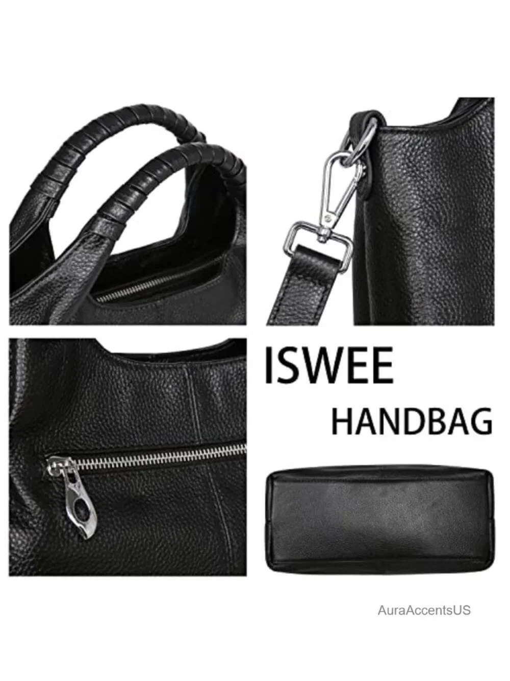 Genuine Leather Top Handle Satchel Shoulder Bag Crossbody Tote Purse